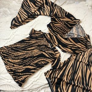 Tiger Skirt Set